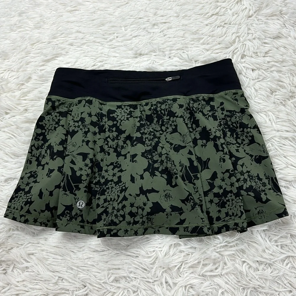 Lululemon Pace Rival Skirt (Regular) *No Panels Efflorescent Barracks Green